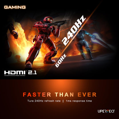 UPERFECT 2.5K 240Hz Portable Monitor, 16" 2560x1600 Portable Gaming Monitor