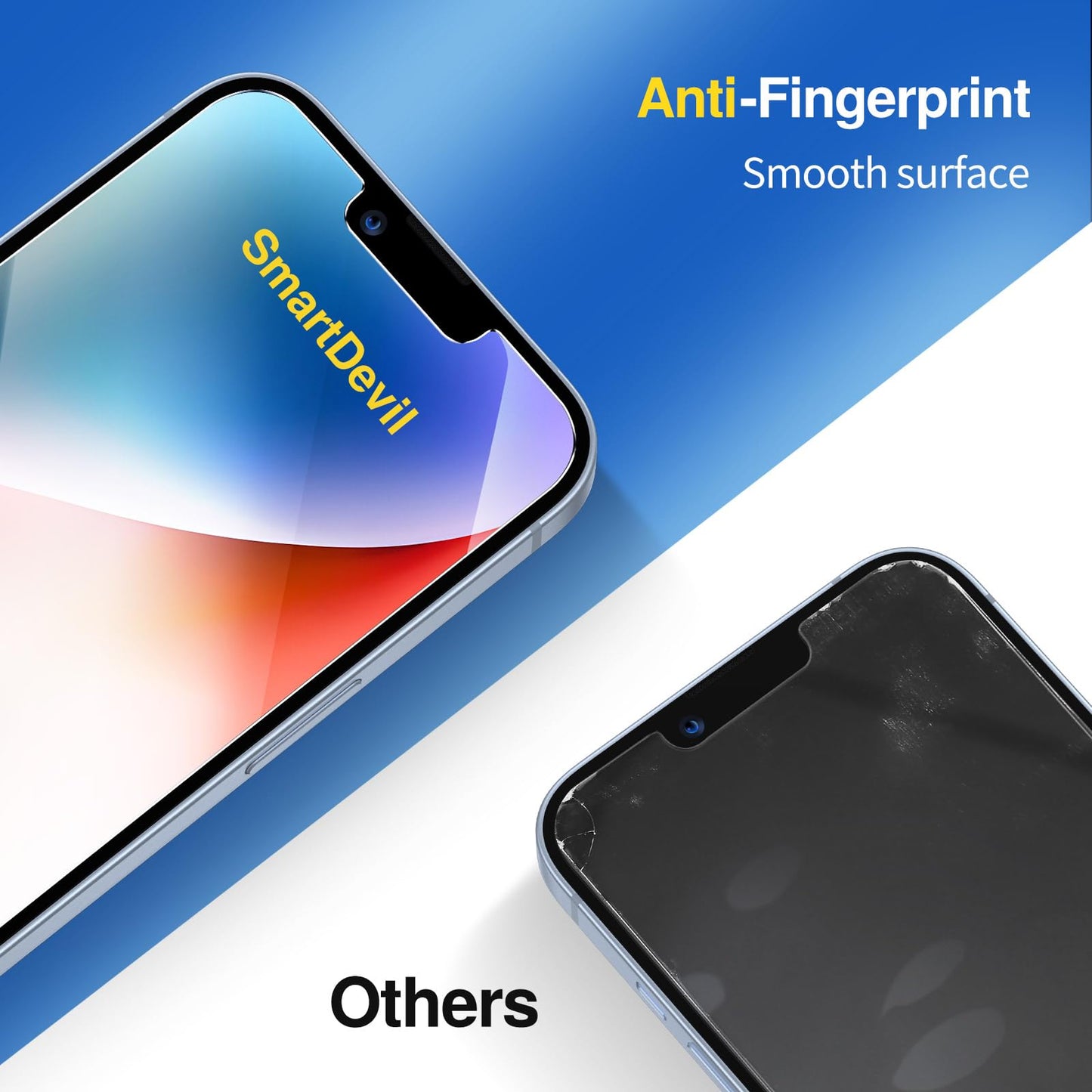 SMARTDEVIL 3 Pack for iPhone 17e/16e/14/13 Pro/13 Screen Protector