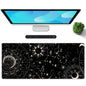 Galdas Gaming Mouse Pad XXL XL Large Long Extended Big Mousepad Non-Slip Rubber Keyboard Desk Pad with Stitched Edges for Laptop Home Office (31.5x11.8x0.08 Inch) … (Black Moon)