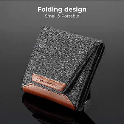 K&F CONCEPT Lens Filter Pouch, Lens Filter Case 3 Pocket Professional Photography Filter Holder Belt Bag Pouch Water-Resistant and Dustproof for Filter Up to 82mm