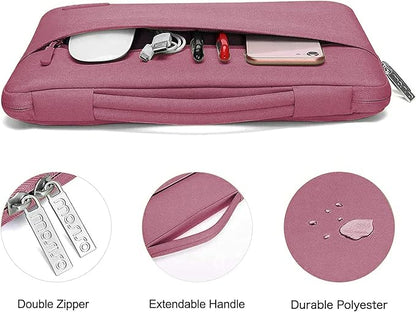 MOSISO Compatible with MacBook Air 13 inch Case 2025 2024 2023 2022 M4 A3240 M3 A3113 M2 A2681, Hard Shell&Sleeve Bag&Keyboard Skin&Webcam Cover&Screen Film for MacBook Air 13.6 inch, Dusty Rose