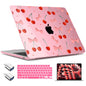 TWOLSKOO for MacBook Air 13 inch Case M5 2026 M4 2025 M3 M2 2024-2022 A3449 A3240 A3113 A2681, Plastic Hard Shell & Keyboard Cover & Type C for MacBook Air 13.6 inch Case, Cute Cherry