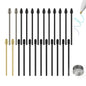 AHBTEYM 12Pcs Metal Pen Tips for Remarkable 2 Pen, Gold/Silver/Black