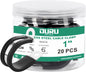 OURU 5/16 Inch Cable Clamps, Rubber Coated Insulated Clamps, 30pcs, 8mm