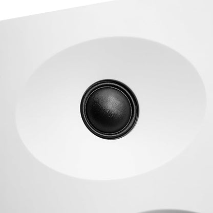 Bookshelf Speakers with Deep Bass, 80W Peak Output Small HiFi Gaming Computer Speakers, 4" Desktop Audio System for Small Home Office Desktop PC, Pair, White