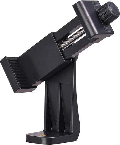 Phone Tripod Mount Adapter with Camera Remote Controller, Cell Phone Holder Clip with Adjustable Clamp Compatible with iPhone, Samsung, HTC, Huawei etc., Include Wrist Strap