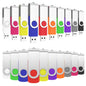 ABLAZE 1GB Flash Drive 10 Pack, USB 2.0 Memory Stick with Lanyards