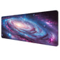 Dynippy Large Thin Mouse Pad with Stitched Edges, Black White Marble