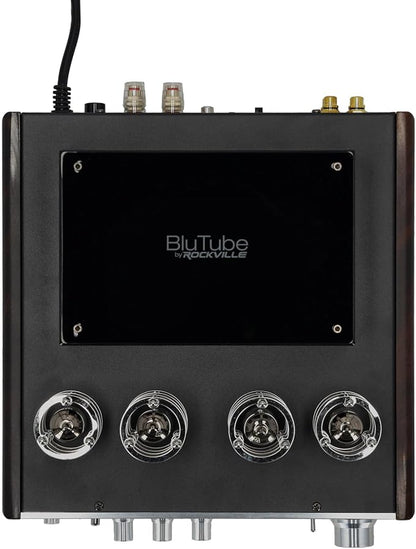 Rockville BluTube DK Audiophile Tube Amplifier with Bluetooth, 35Wx2 RMS @ 4 Ohm, HDMI/Optical/Coaxial Inputs, Sub Output, USB, RCA, VU Meter, Headphone Out