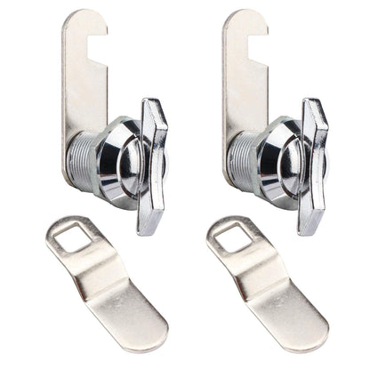 Thumb Operated Offset Cam Lock,Replacement Keyless Compartment Latch, Non-Locking Compartment Lock for RV, Camper, Vehicles, Storage Door Cabinet Mailbox Drawer(Color:S: 19 x 16mm)