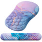 Laokiiy Ergonomic Mouse Pad with Wrist Support and Keyboard Wrist Rest Set