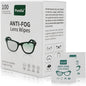 Anti-Fog Lens Wipes,100 Count, Quick-Clean Lens Cloths for Eyeglasses, Goggles, Screens, Portable Individually Wrapped Sheets, Pre-Moistened Cleaning Wipes for Eyeglasses