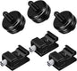 SLOW DOLPHIN 6 Pieces 1/4 Inch Hot Shoe Mount Adapter and 1/4"-20 Screw Thread Cold Shoe Flash Stand Adapter for DSLR Camera Rig, Camera Flash Shoe Mounts for Tripod