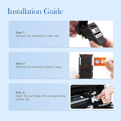 Valuetoner 245XL Ink Cartridge Replacement for Canon 245XL 246XL Combo Pack PG-245XL CL-246XL for Pixma TR4520 TR4527 MG2522 MG2520 MX490 MX492 TS202 TS302 TS3320 MG2920 Printer (Black, Color)