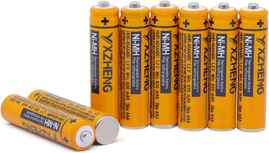 YXZHENG AAA Battery 8PCS 1.2V 630mAh NI-MH Rechargeable