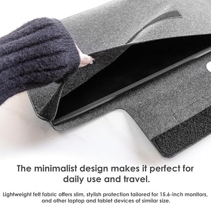 Kado 15.6 Inch Portable Monitor Case Sleeve Bag Made for Sceptre Kado MNN KYY InnoView Yxk ForHelp AYY VisionOwl Yodoit Uperfect ViewSonic ASUS Dell Lenovo 15.6" Portable Display Monitors 15.55"x9.25"