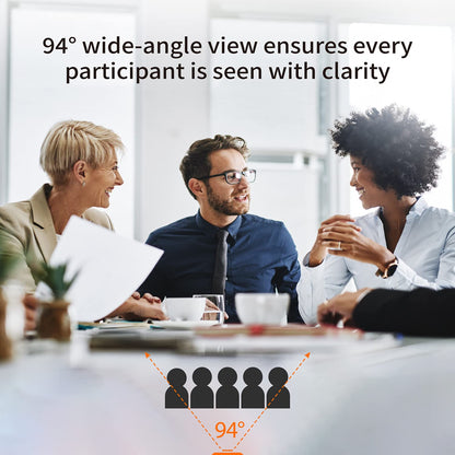 j5create 4K Wide Angle Webcam with Microphone/Privacy Cover