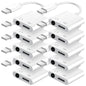 Seulliya USB C to 3.5mm Headphone Jack and Charger Adapter, 2-in-1 Audio & Fast Charging Splitter for Apple iPhone 17/16/15/Pro/Pro Max, iPad, Samsung, Pixel, and More 2Pack