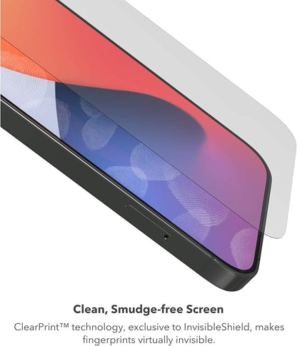 ZAGG InvisibleShield Glass Elite VisionGuard+ Anti-Microbial Screen Protector - for iPhone 12 Pro Max - Impact Protection, Scratch Resistant, Fingerprint Resistant, Smudge Resistant, Oil Resistant, clear (200106675)