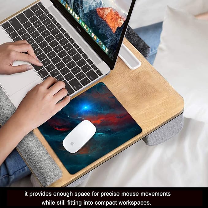 Galaxy Mouse Pad Personalized Design, Non-Slip Surface, Rubber Base, Small Office Desk Pad for Computers and Laptops
