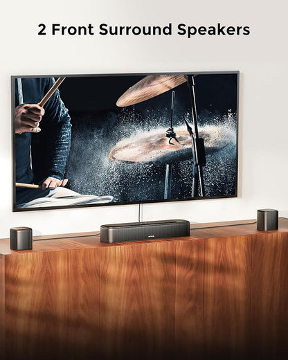 ULTIMEA 7.1ch Sound Bar with Dolby Atmos, Surround Sound System for TV with 4 Surround Speakers, Sound Bar for Smart TV with App Control, Soundbar with Subwoofer for Home Theater, HDMI eARC, Aura A60