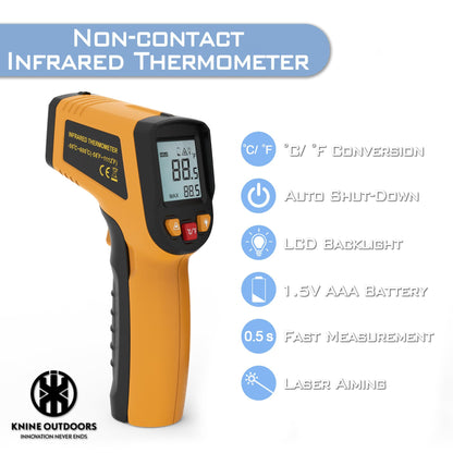 KNINE OUTDOORS Infrared Thermometer Gun, -58℉ to 1112℉