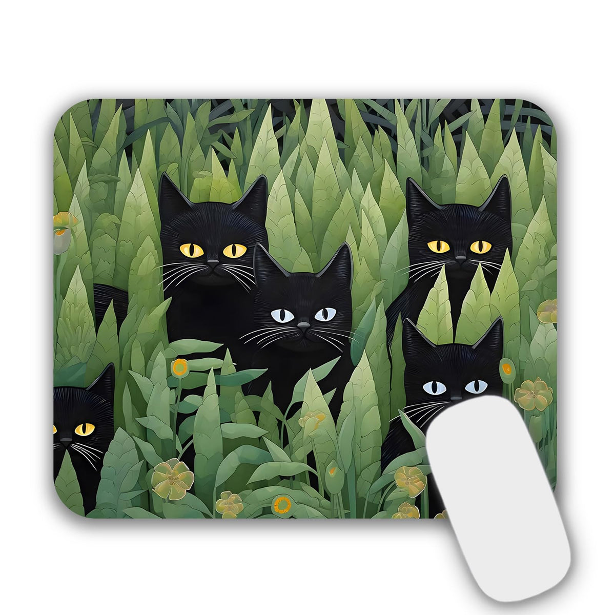 Small Mouse Pad Mouse Mat for Desk Laptop Computer(Leaf)