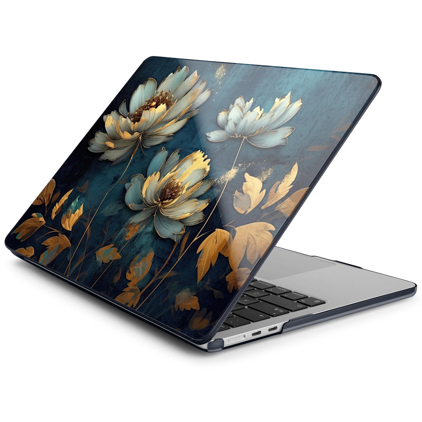 Batianda Case for MacBook Air 15" with M5 M4 M3 M2 Chip, Blooming Flowers