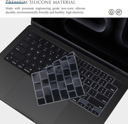 Keyboard Cover for 2024 2023 2022 2021 MacBook Pro 14 inch M4 M3 M2 M1 Pro/Max Chip A3112 A3401 A3185 A2918 A2992 A2779 A2442, MacBook Pro 16 inch A3403 A3186 A2991 A2780 A2485 Keyboard Skin