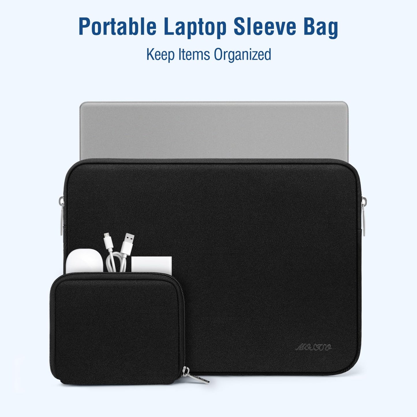 MOSISO Laptop Case 16 inch, 15-15.6 inch Laptop Sleeve with Small Case
