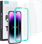 ESR 3 Pack for iPhone 14 Pro Max Screen Protector, [9H Hardness] [Military Grade Shatterproof] Tempered Glass Film with Easy Installation Tool, HD Clear, Scratch Resistant