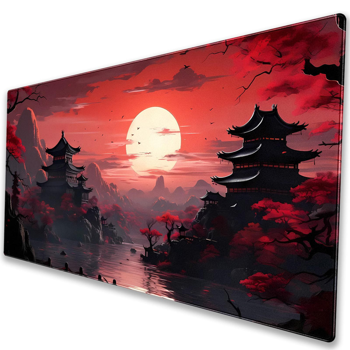 Cindasun Japanese Dragon Desk Mat XL Extended Gaming Mouse Pad Computer Mat