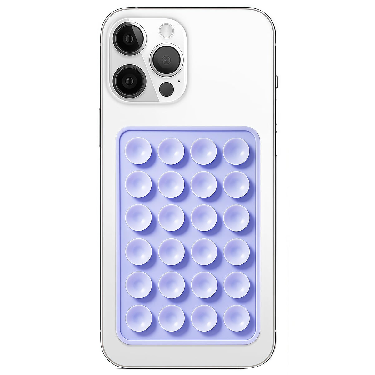 Anteel Silicone Suction Phone Case Mount, Non Slip Sticky Phone Grip for Cellphone, Silicon Adhesive Suction Cup Phone Mount, Strong Grip Holder for Selfies and Videos (Light Pink)