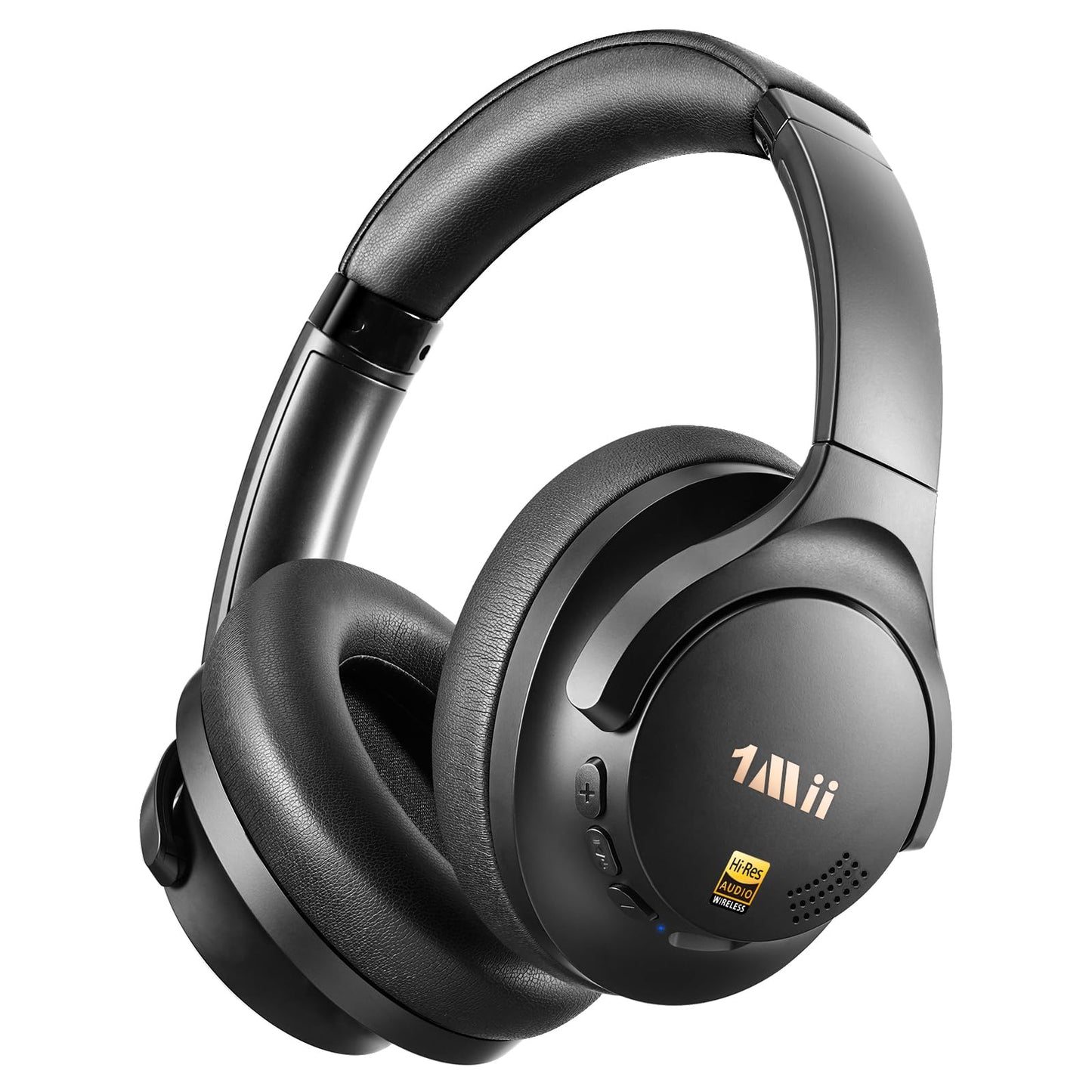 1Mii Y8+ Noise Cancelling Headphones Bluetooth 6.0 Over-Ear Wireless, Black