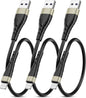 OIITH MFi Certified Short for iPhone Charger Cable 3 Pack 1 Ft, 12 inch for Lightning Charging Cord, Fast 2.4A for iPhone Data Cord Compatible with iPhone12/11/XS/Max/XR/X/8/8P/7P/6/iPad - Gold