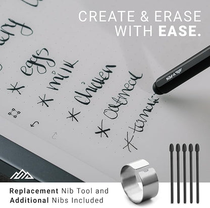 V-Pen EMR Stylus Remarkable 2 Pen Replacement with Digital Eraser + 5 Tips | 4096 Pressure Level Sensitivity & Palm Rejection | Digital Pen Marker Plus Compatible Kindle Scribe & Tablet Pen
