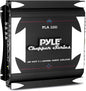 Pyle 2 Channel Car Stereo Amplifier- 1400W Dual Channel Bridgeable High Power MOSFET Audio Sound Auto Small Speaker Amp w/ Crossover, Bass Boost Control, Gold Plated RCA Input Output, Black - PLA2200