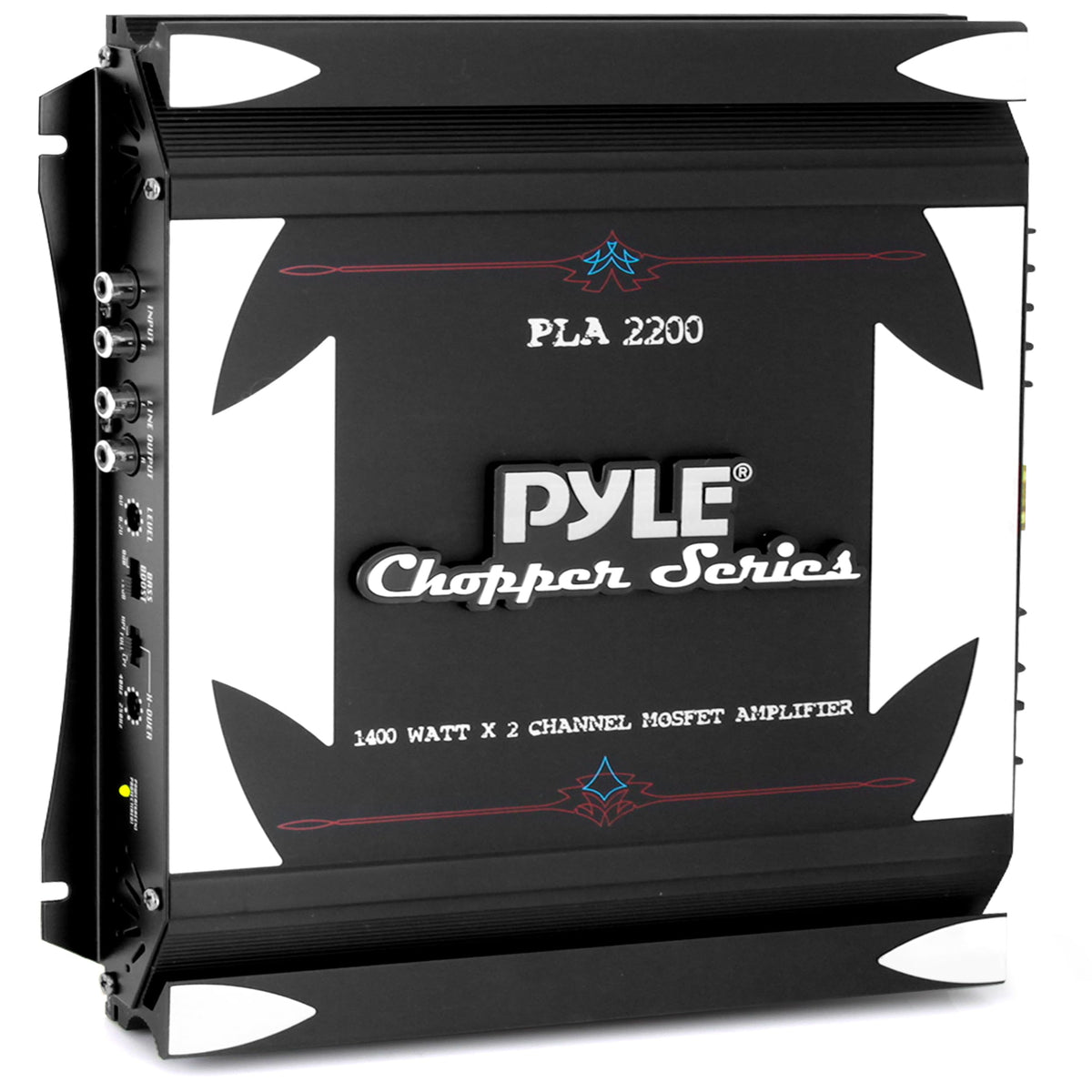 Pyle Hydra Marine Amplifier - Upgraded Elite Series 3000 Watt 8 Channel Bridgeable Amp Tri-Mode Configurable, Waterproof, MOSFET Power Supply, GAIN Level Controls and RCA Stereo Input - PLMRA830BT