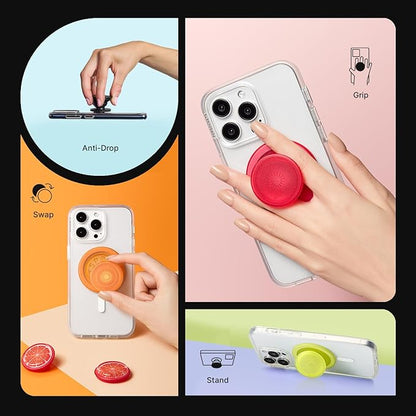 PopSockets Plant-Based Phone Grip with Expanding Kickstand, Adhesive Grip, Eco-Friendly, Into The Woods - Plantcore Sleepy Fox