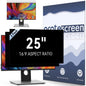 [2-Pack] 25 Inch Computer Privacy Screen Filter for 16:9 Widescreen Monitor, Removable Eye Protection Anti Glare Blue Light Filter Privacy Shield, Anti Scratch Anti Spy Screen Protector Film 25 In