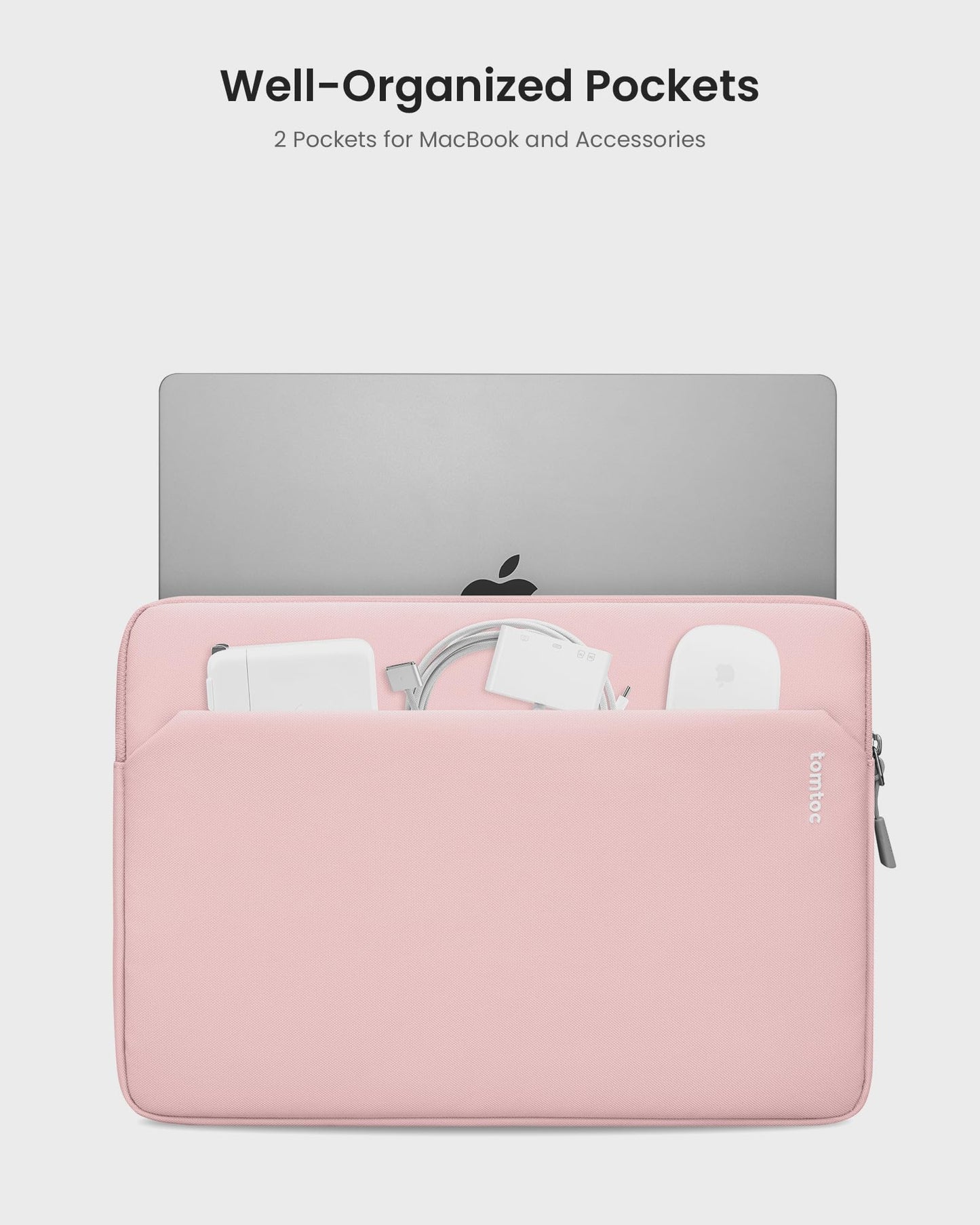 tomtoc Slim Laptop Sleeve for 15-inch 2026 New MacBook Air M5/A3448, M4/A3241, M3/M2, 15 Inch Microsoft Surface Laptop AI PC/7/6, Dell XPS 15 Plus, Recycled Water-Resistant Protective Case Bag