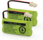 BT183342/BT283342 2.4V 400mAh Ni-MH Battery Pack, Also Compatible with Cordless Phone Batteries BT166342/BT266342 BT162342/BT262342 CS6709 CS6609 CS6509 CS6409 EL52100 EL50003(2 Pack)