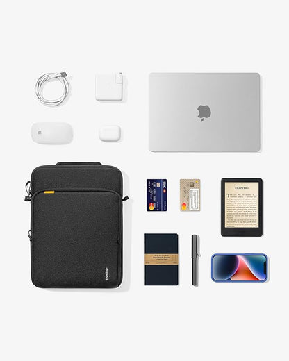 tomtoc 360 Protective Laptop Sleeve Designed for 16-inch New MacBook Pro M4/M3/M2/M1 Pro/Max 2024-2019, Water-Resistant Well-Organized Accessory Sleeve Case with Handle