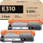 E310 E310dw Toner Cartridge Black 2-Pack High-Yield Replacement for Dell P7RMX PVTHG 593-BBKD Toner Compatible with Dell E310dw E514dw E515dn E515dw E310 E514 E515 Laser Printer Ink All-in-One Copier