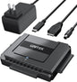 Unitek USB C to SATA 6Gbps IDE Adapter External Hard Drive Converter Kit for Universal 2.5/3.5 inch HDD/SSD Hard Drive Disk, DVD-ROM/CD-ROM/CD-RW, with USB C Connector & 12V/2A Power Adapter