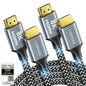 CABNEER 8K HDMI Cable 4 ft, 48Gbps High Speed HDMI 2.1 Cable, HDMI Cord 8K@60Hz 4K@120Hz Support for HDR eARC HDCP 2.2&2.3, HDMI Cable 2.1 Compatible with HDTV, Laptop, Monitor, PC