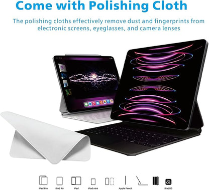 Stylus Pen for iPad11/10/9thGen,with Polishing Cloth,Tilt Sensitivity,Palm Rejection,for Pad Air11/13inch(M3/2), iPad Pro11/13/inch (M4),iPad Mini6/5th,iPad Pro 11/12.9 inch