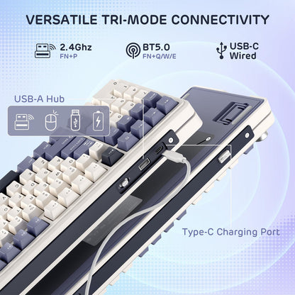RK ROYAL KLUDGE L98 Wireless Mechanical Keyboard w/Southpaw Numpad