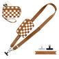 YFWE Clip and Go Strap for Phone with Wallet Crossbody, Adjustable Phone Lanyard with Detachable RFID Wristlet Wallet, Phone Strap with Phone Tabs for All Phones, Black Checkered (M)