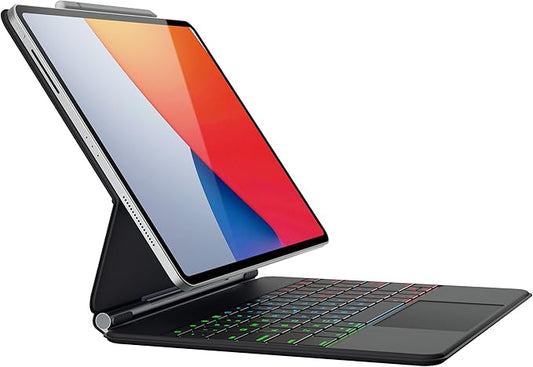 doqo Magic Keyboard Case for iPad Air 13 & iPad Pro 12.9" with Trackpad
